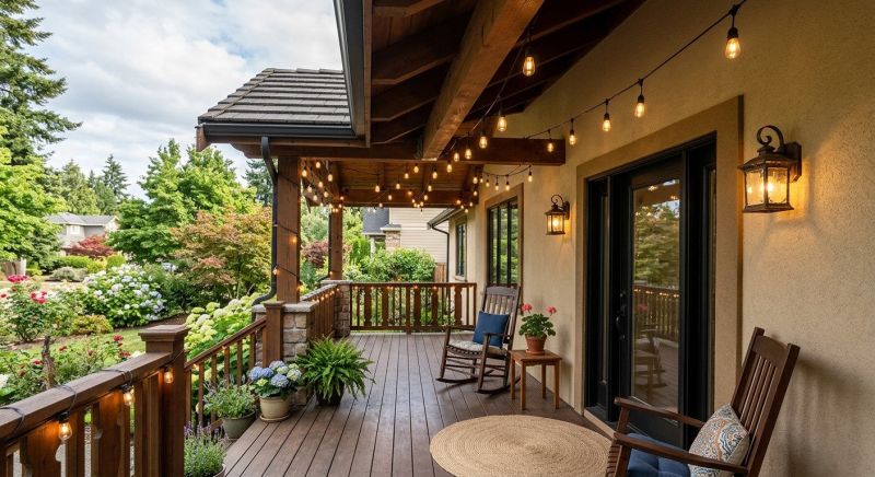 Balcony Light Installation in Heber City, UT